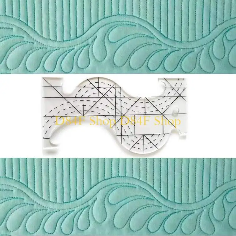 D84F Acrylic Patchwork Ruler Multi-function Quilting Template Ruler for Sewing
