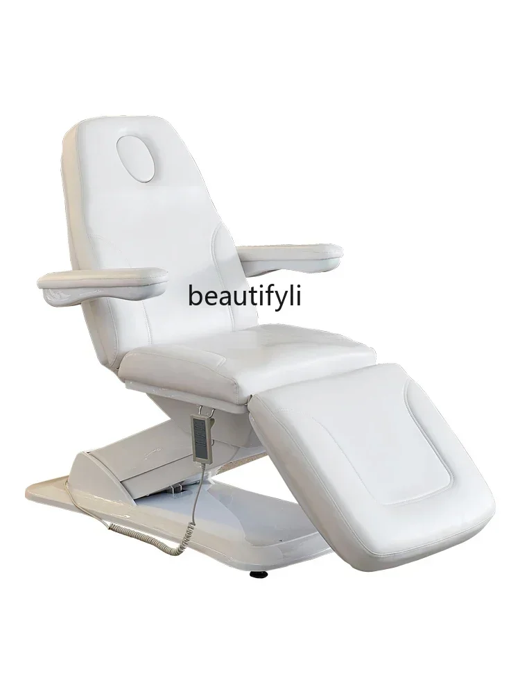 

07Beauty Salon Electric Beauty Bed Body Massage Lifting Multifunctional Folding Bed High-End Tattoo Bed
