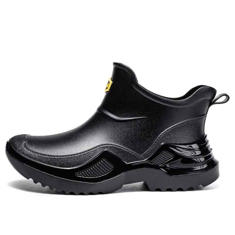 

Men's Rain Work Boots Boots Waterproof Shoes Fishing Husband Galoshes Garden Rubber Boots Indoor Kitchen Car Wash Sneakers