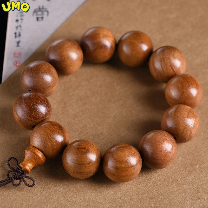 

Burmese Pear Wooden Charm Beads Stretch Bracelets Buddhism Prayer Tibetan Buddha Bracelet for Women and Men Lover's Jewelry