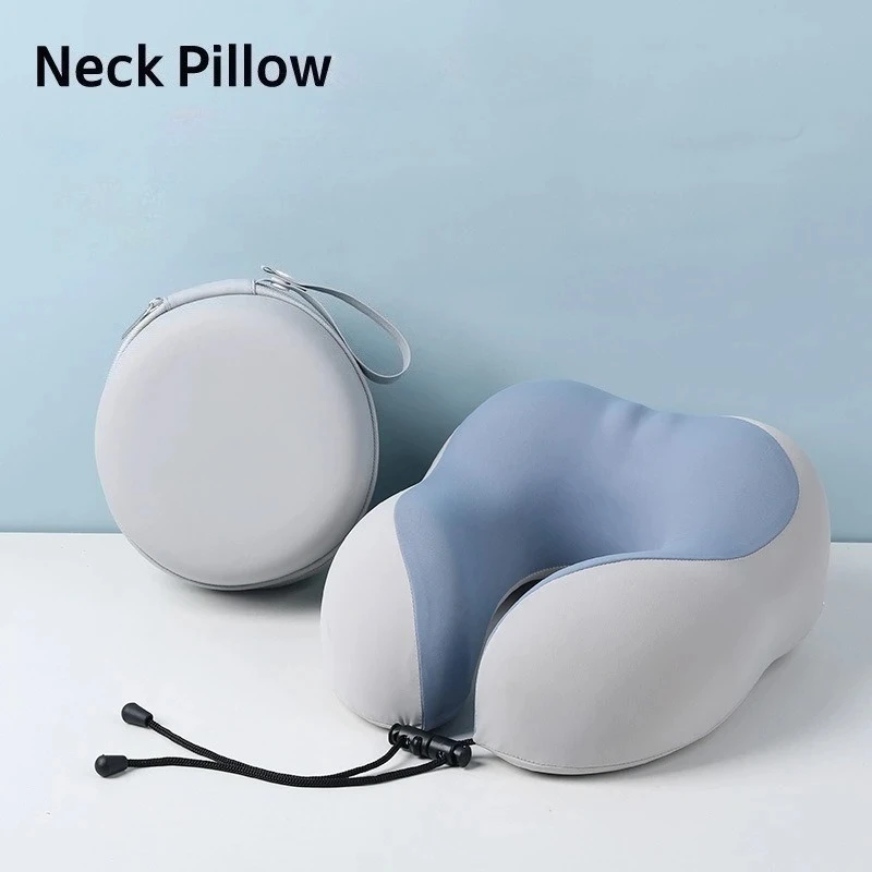 Memory Cotton U-shaped Pillow Portable Storage Set, Removable and Washable, Cool Neck Support, Airplane Pillow Wholesale