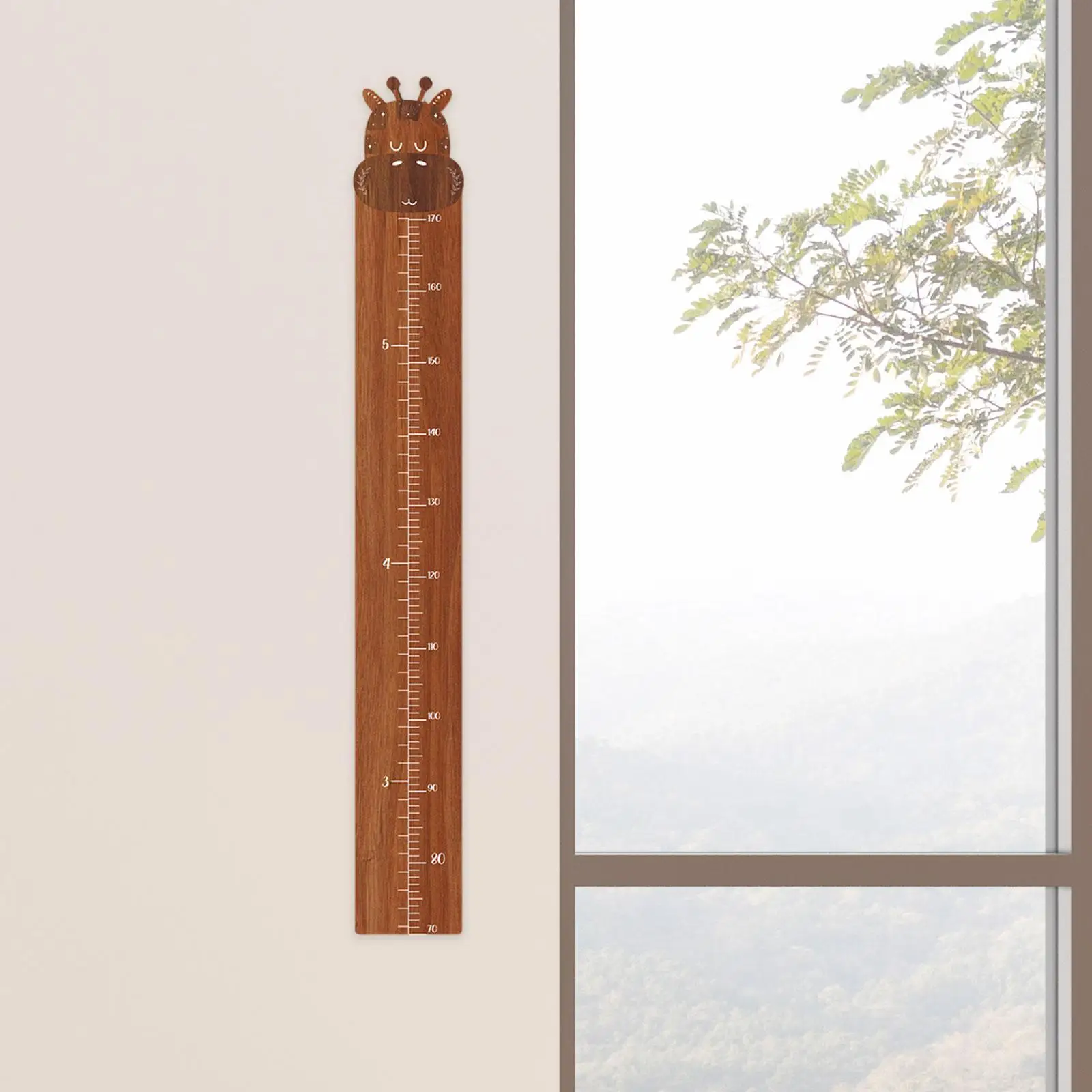 Height Measurement Measuring Ruler Wood Decoratins Wall Height Growth Chart Gauge Ruler for Kids Adult Baby Growing Photo Props