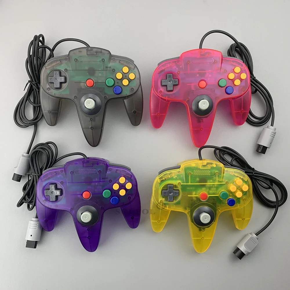 Wired Gamepad For NS 64 Host N64 Controller Gamepad Joystick For Classic Nintend 64 Console Games For Mac Computer PC