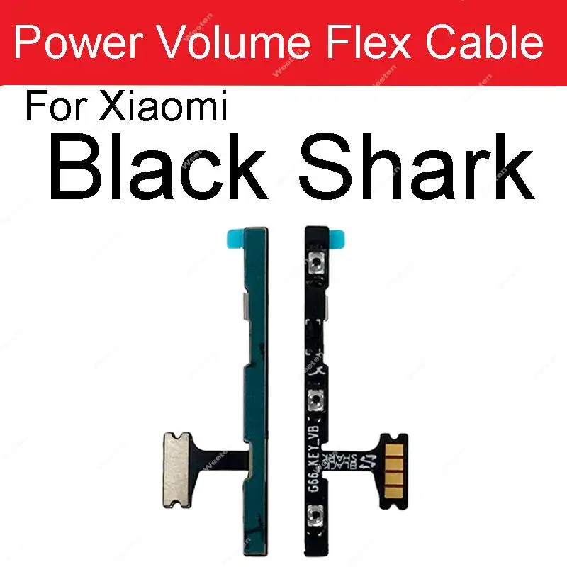 ON OFF Power Volume Flex Cable For Xiaomi Black Shark 2 3 Pro 3S 4 4Pro 4s 4sPro Power Side Button Volume Switch Flex Ribbon