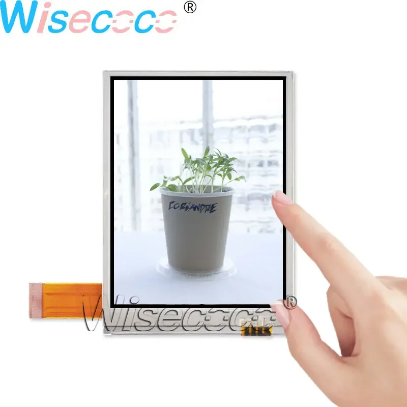 

Wisecoco 3.7" 39pin FPC Transflective LCD Display 50K life time + Resistive Touch Screen sensor for replacement