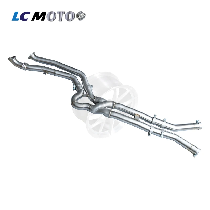 SS304 Z Style Equal Length Exhaust Midpipe For BMW M3 G80 M4 G82 S58 3.0T Performance Tuning Parts