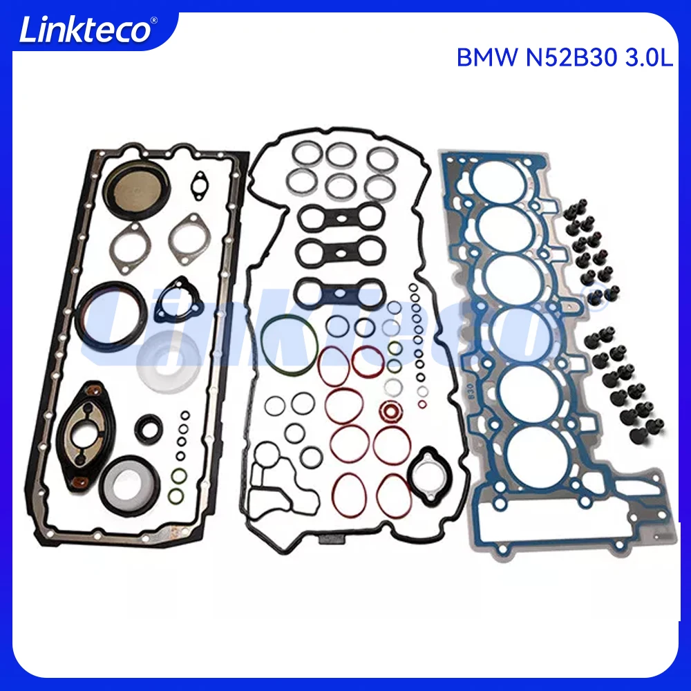 Engine Cylinder Head Full gasket set For 08-18 2.5 3.0 T L BMW N52B25 N52B30 N53B30 N54 N55B30 135i X1 X3 X4 X5 X6 2.5L 3.0L