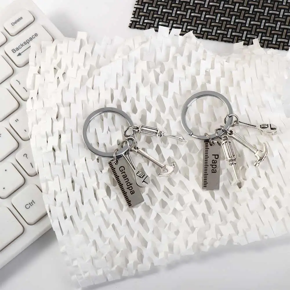 

Dad Letters Dad Letters Keychains Father's Day Screwdriver Dad Letters Keyring Wrench Papa Handbag Decor