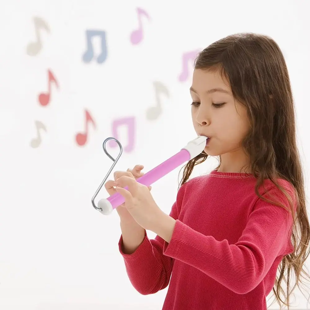 Classic Slide Whistle Funny ABS + Stainless Steel Blowing Flute with Steel Sliding Rod Playing Musical Instrument Kid Children