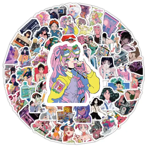 8 best sales anime tjej klistermärken - №6