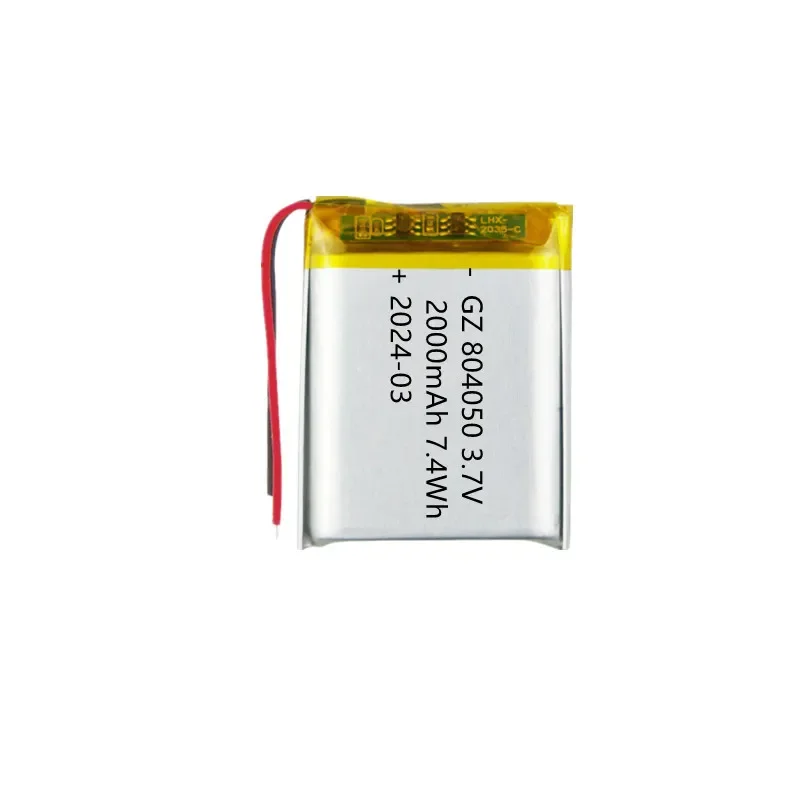 804050 2000mAh بطارية 3.7 فولت بطاريات ليثيوم بوليمر ليثيوم أيون لمدلك المعدات الطبية سيارة فلتر الهواء مكبر الصوت