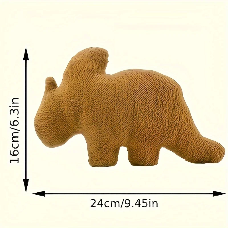 1pcs Cute dinosaur and chicken nugget pillows，Soft soft toy pillows，Let you enjoy hours of fun！