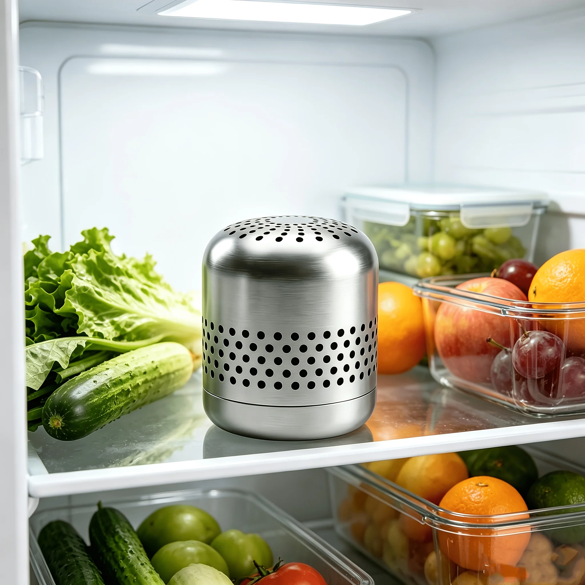 Refrigerator Deodorizer Lasts for 10 Years Stainless Steel  Fridge Odor Eliminator CH-CUT Technology Travel Size Air Purifiers
