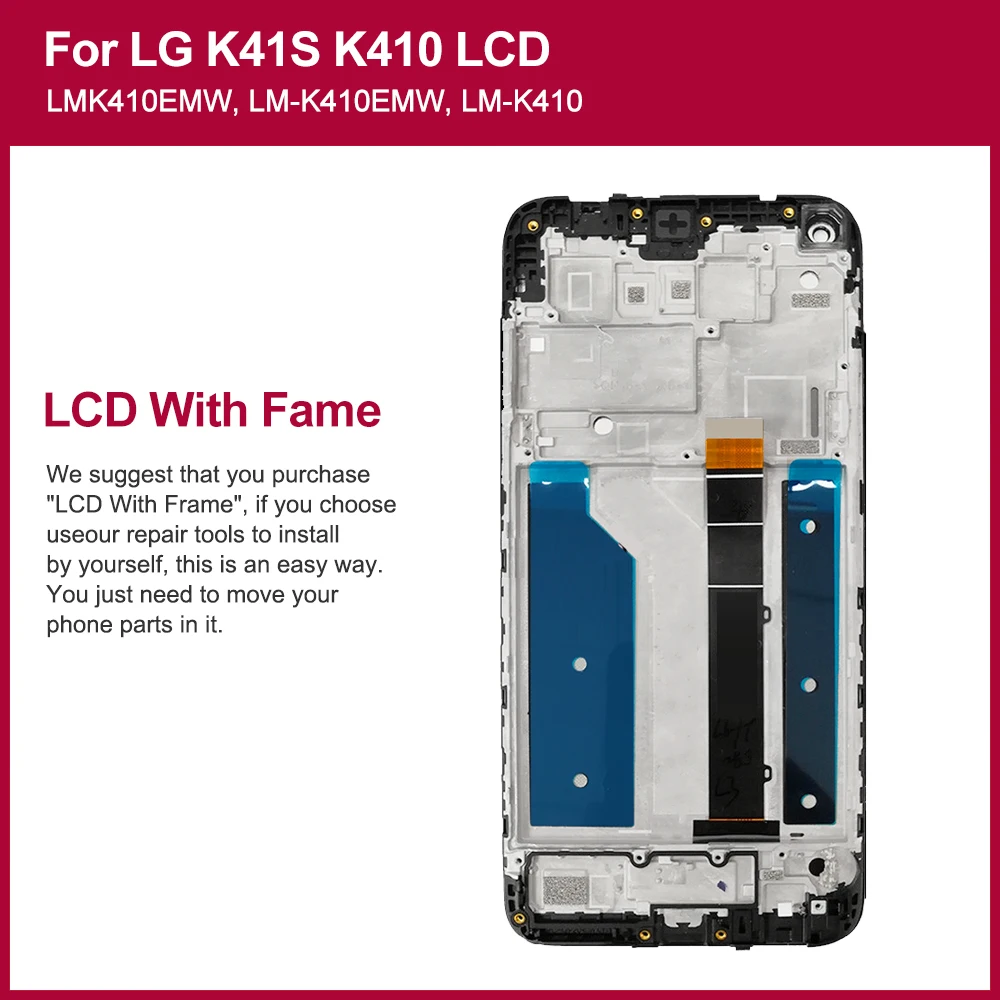 Brand new LCD For LG K40 k40s k41 k41s k42 Display Touch Screen Digitizer For LG k40 k400 k12 plus mobile phone lcd Replacement.