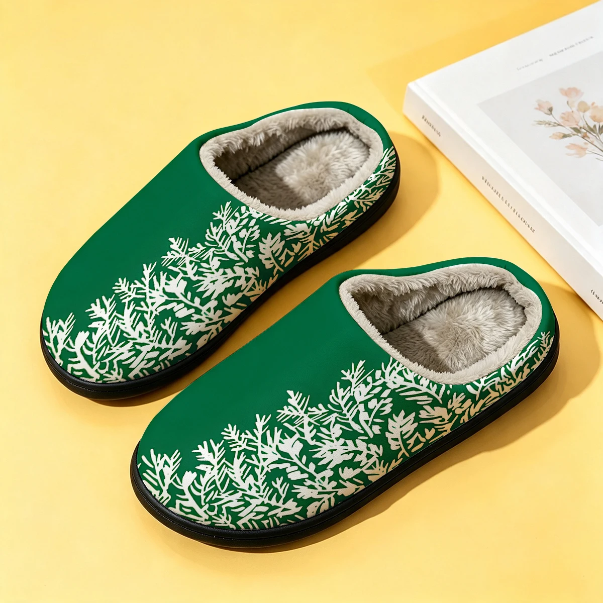 Green White Pine Tree Women's  - Men Shoes For Winter ulasan dan harga
