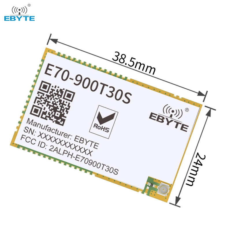 CC1310 UART Wireless Module Modbus RSSI 30dBm High-Speed Continuous Transmission E70-900T30S IPX/Stamp Hole Antenna Module