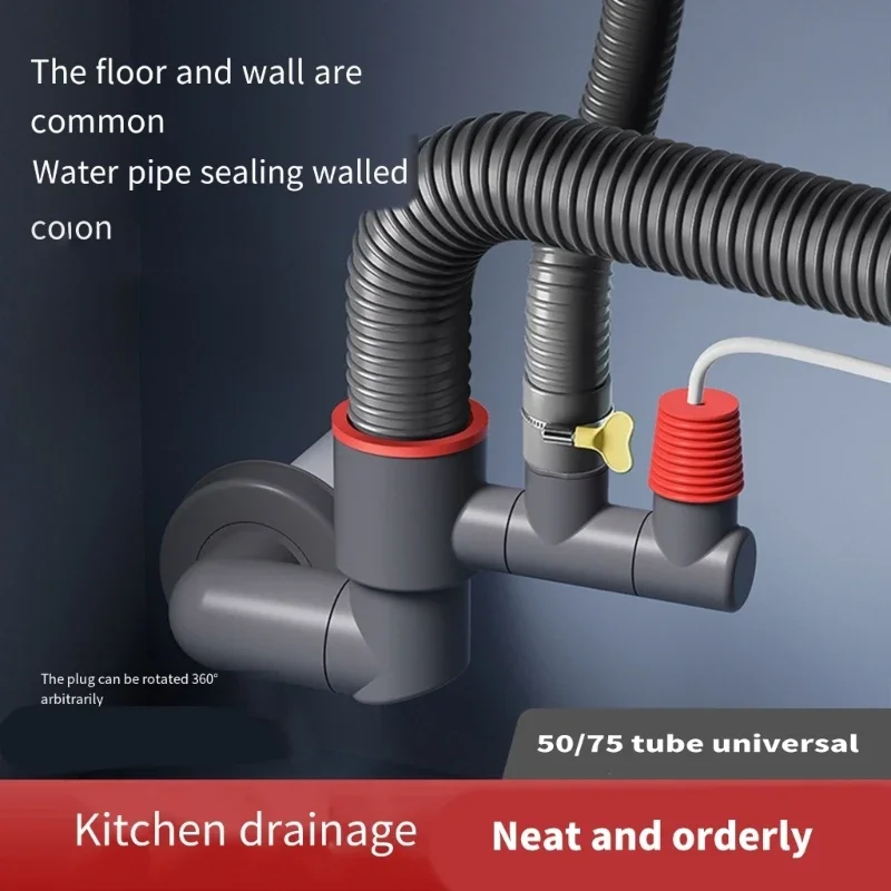 

Overflow Water Drain Pipe Joint Plastic Sewer Pipe Joint Pipe Drainpipe Connector Basins Sewer Branch Connector M4YD