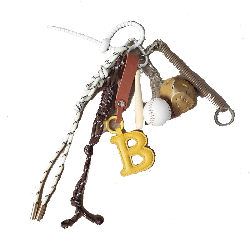 R2LE Decoração de chaveiro de corda de escalada resistente para aventureiros e exploradores