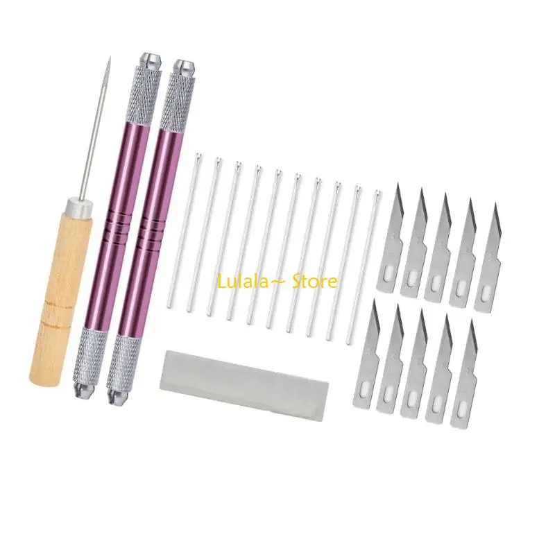 Y4QA Efficient Ergonomic Doll Hair Planting Tool Rerooting Toolkits Metal Doll Hair Rooting Tool for Doll Crafting Use