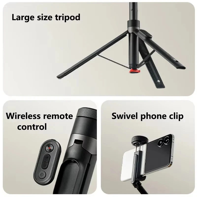 Original New Xiaomi Zoom Ground Selfie Stick Bluetooth Remote Control Portable Multi-Functional Tripod
