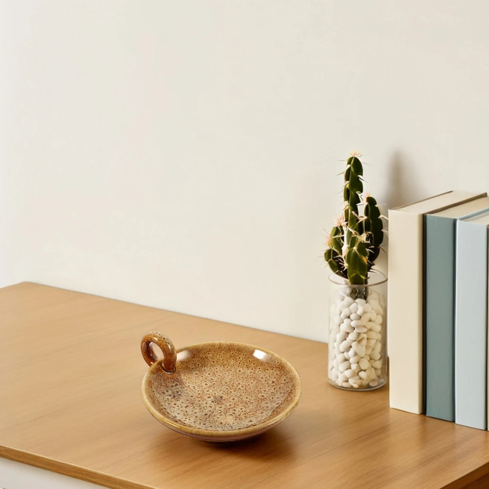 

2Pcs Ceramic Plate Style Tealight Holder Versatile Use for Home Decor Wedding Display Chamberstick Stand