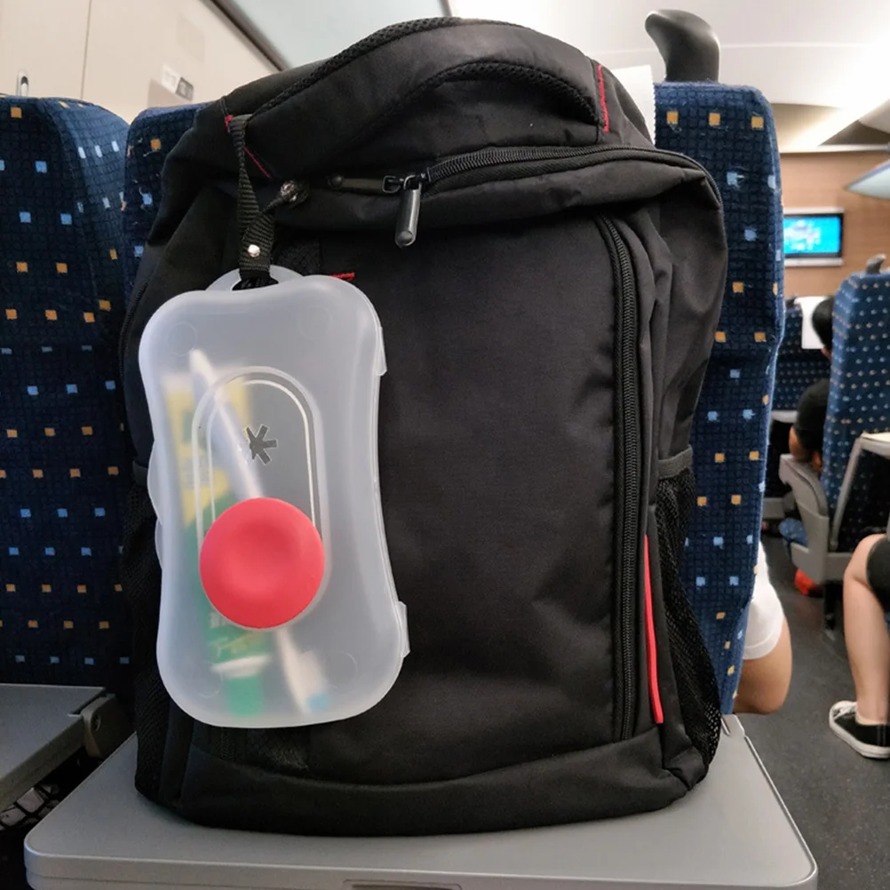 

Transparent Wet Tissue Box Wipes Napkin Storage Box Outdoor Storage Holder for Travel with Portable and Hanger- Size S