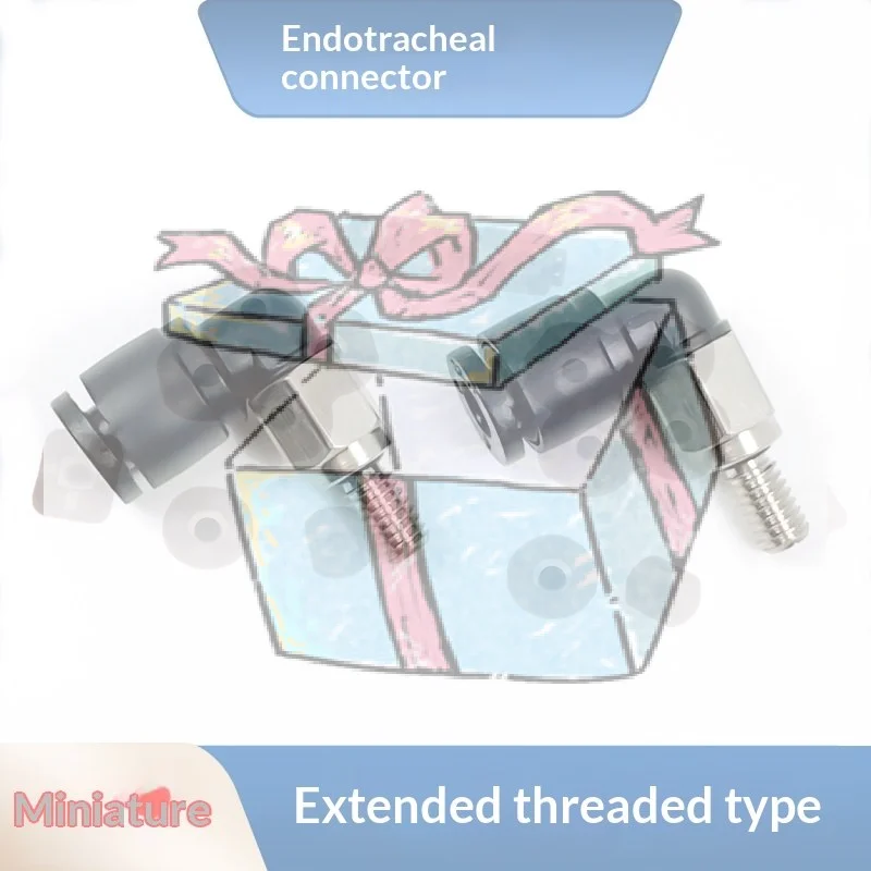 【CCA】1pcs Mini Pneumatic Connector 7MM Extended Thread PL4-M4 PL4-M5 M6 Quick Push-in Fitting