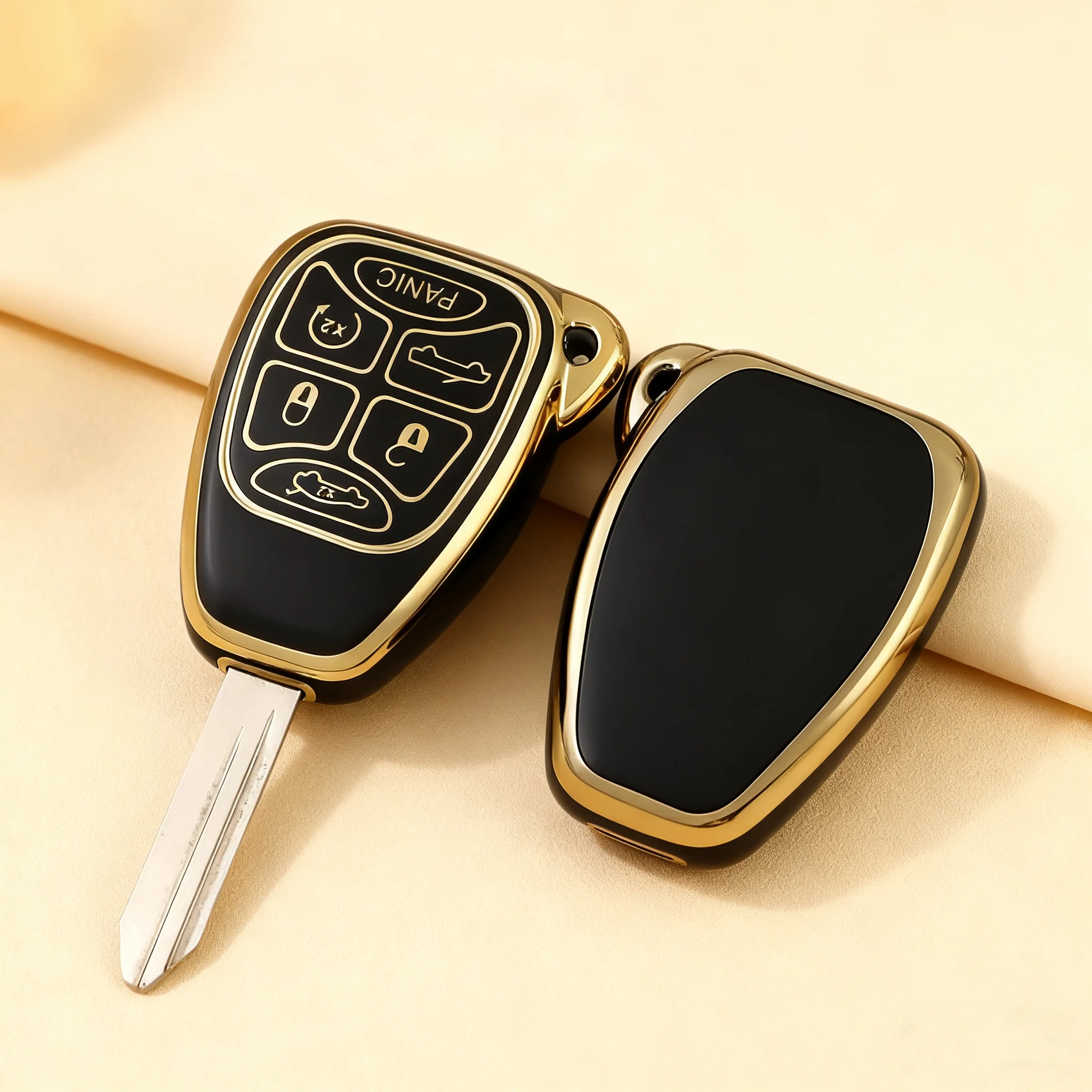 Funda de TPU para llave Jeep Grand Cherokee Wrangler JK Commander para Dodge Nitro Calibe para Chrysler 300C Pacifica Key Cover