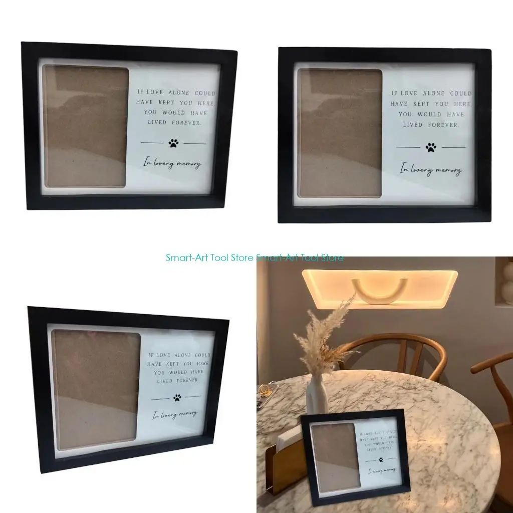 E1PB Compassionate Pet Loss Photo Frame for 4x6inch Photo Memorial Sympathy Gift