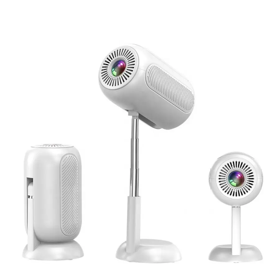 New Home Outdoor Intelligent Integrated LED Projector Supports 4K Electronic Focusing Trapezoidal Correction 1200 Lumens TS-6