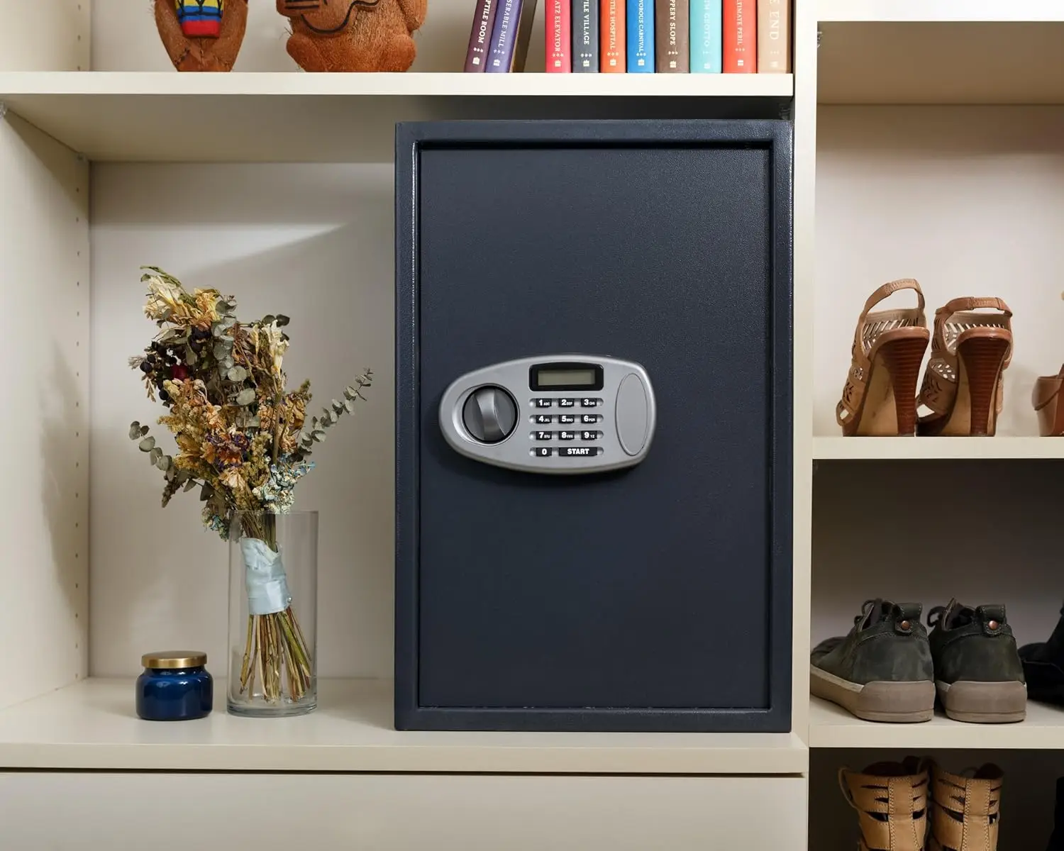 Security Safe with Digital Lock - Electronic Digital Security Safe Box Steel Construction - Ideal for Storage of Cash, Documents