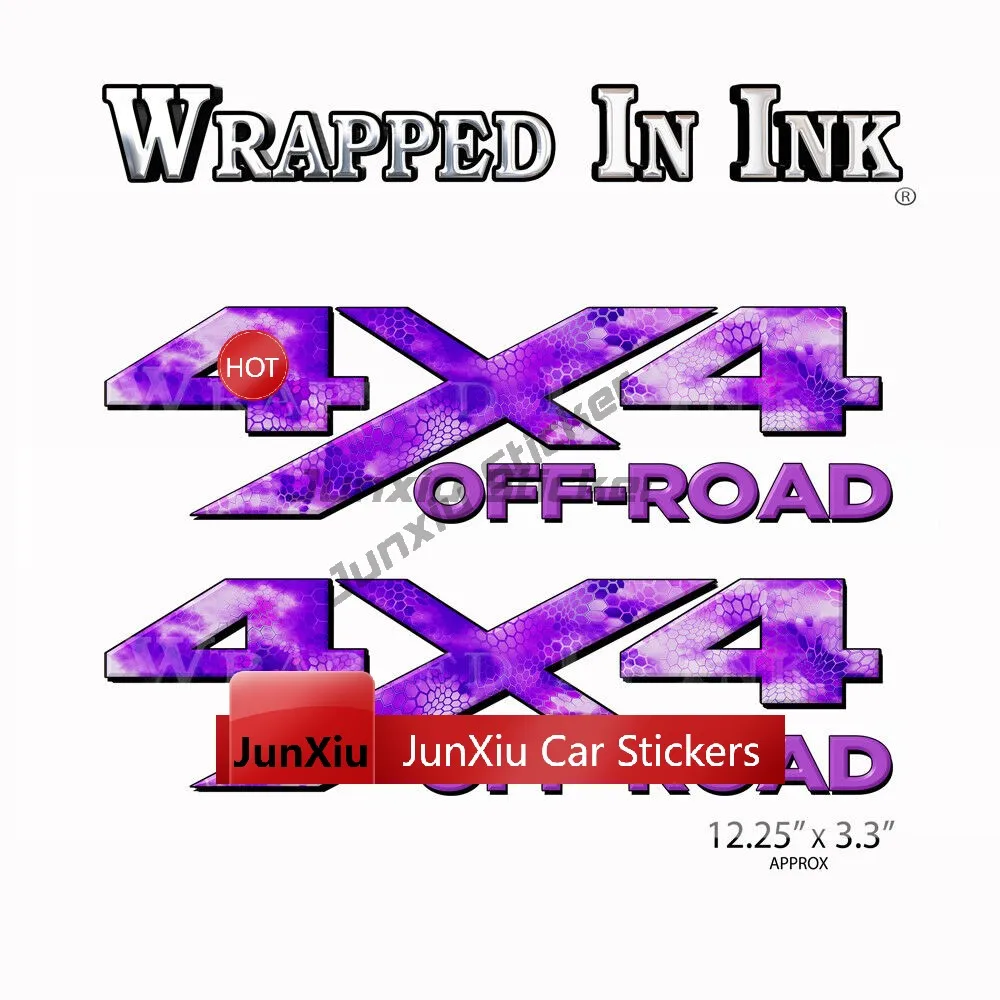 2 Stück 4x4 Offroad Pink Camo Aufkleber für LKW-Ladefläche und Heckklappe, Vinyl-Grafiken, 4x4 Offroad Mountain Vinyl-Aufkleber Zubehör Motor – Detail 10