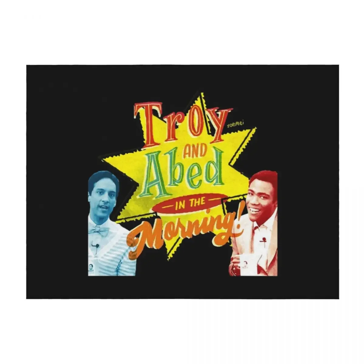 

Troy and Abed in the Morning! Throw Blanket Sofa Decorative Sofas Summer Beddings Camping Blankets