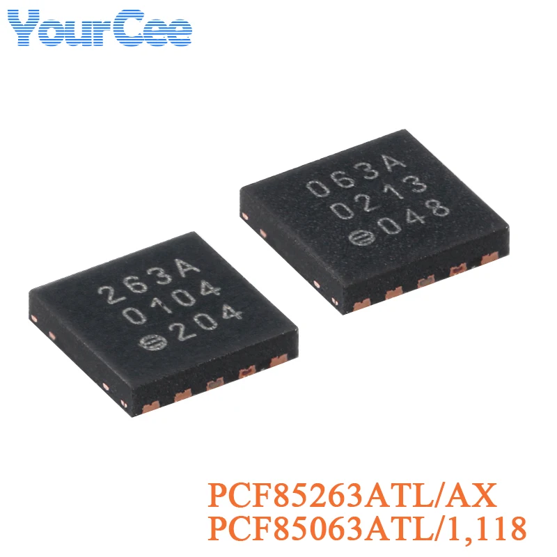 2pcs PCF85263 PCF85063 PCF85263ATL/AX PCF85063ATL/1,118 DFN-10-EP Miniature Real-Time Clock/Calendar Chip I2C Bus