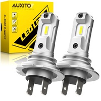 AUXITO 2X H7 LED Headlight Bulbs CSP H7 LED Lights Bulb Canbus No Error Mini Size Fanless Wireless for Car Headlight Lamp 6500K