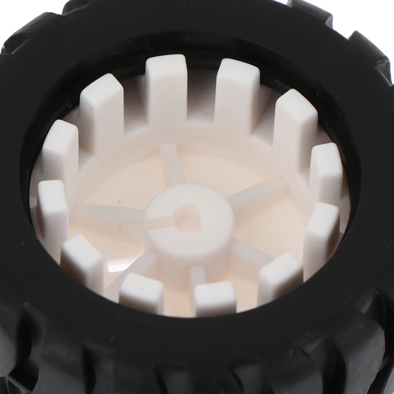 2pcs D-Axis Rubber Tire Robot Accessories Tracking Trolley Model Wheel For N20 Motor Car Robot DIY Toys Parts