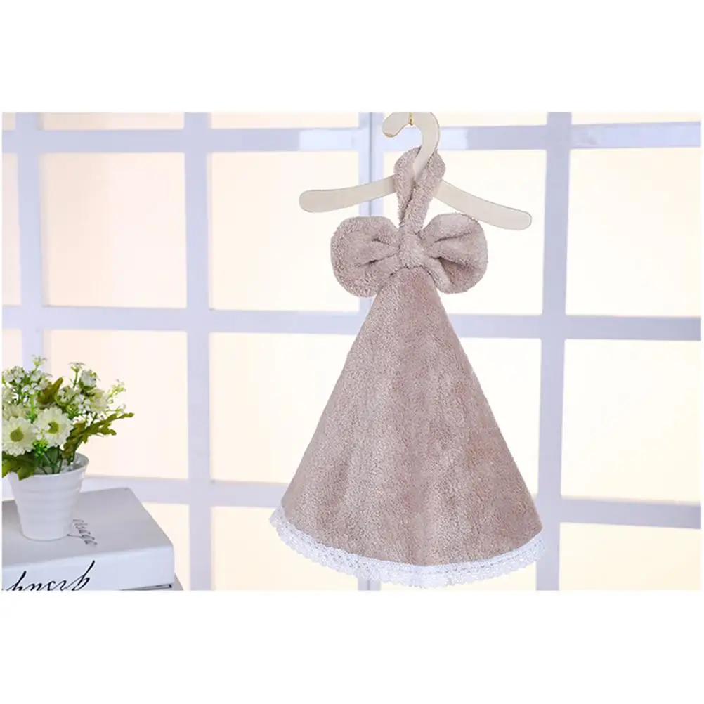 

Bathroom Hand Towel Washcloth Hangable Hanging Kitchen Dress Shaped Child Towels