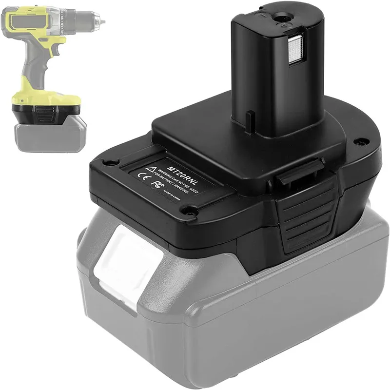 Imagem -03 - Bateria Adaptador para Converter Makita 18v Li-ion Bateria para Ryobi 18v um Mais Li-ion Bateria Substituição para Ryobi Ferramenta Uso Mt20rnl