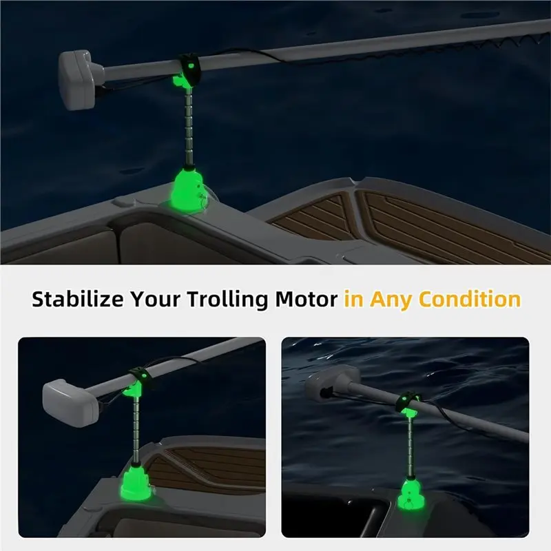 Superior-MKA-60 Ship Motor Bracket Glow In The Dark Support Mount For Minn Kota Terrova Riptide Terrova Ulterra, Powerdrive