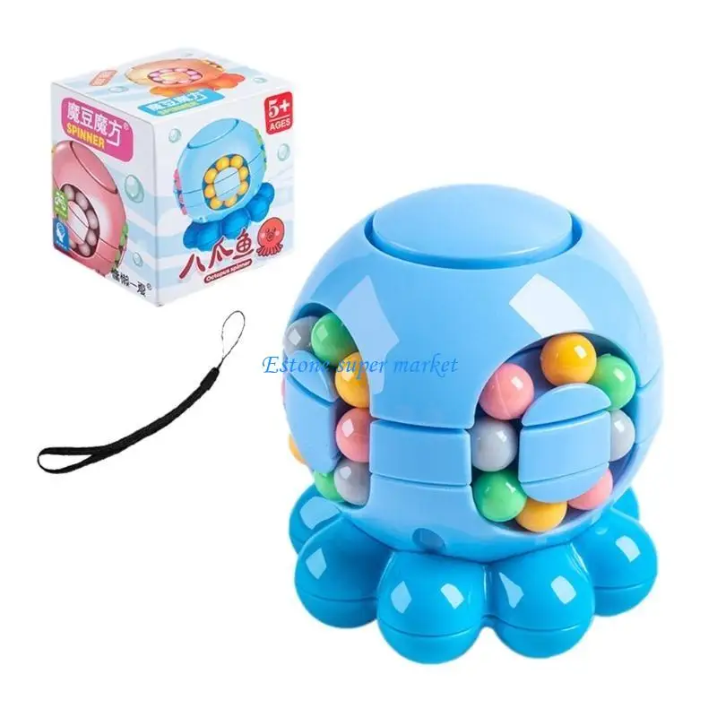 

090B Rotate Cube Bean Puzzle,Stress and Anxiety Relief Fidgets Toy Sensory Toy