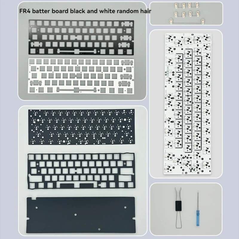 Imagem -06 - Placa Pcb para Teclado Mecânico Faça Você Mesmo Personalizado Gh60 61 Chaves Modo Único Hot-swap Slot de Chave Única Rgb Via Suporta 60he