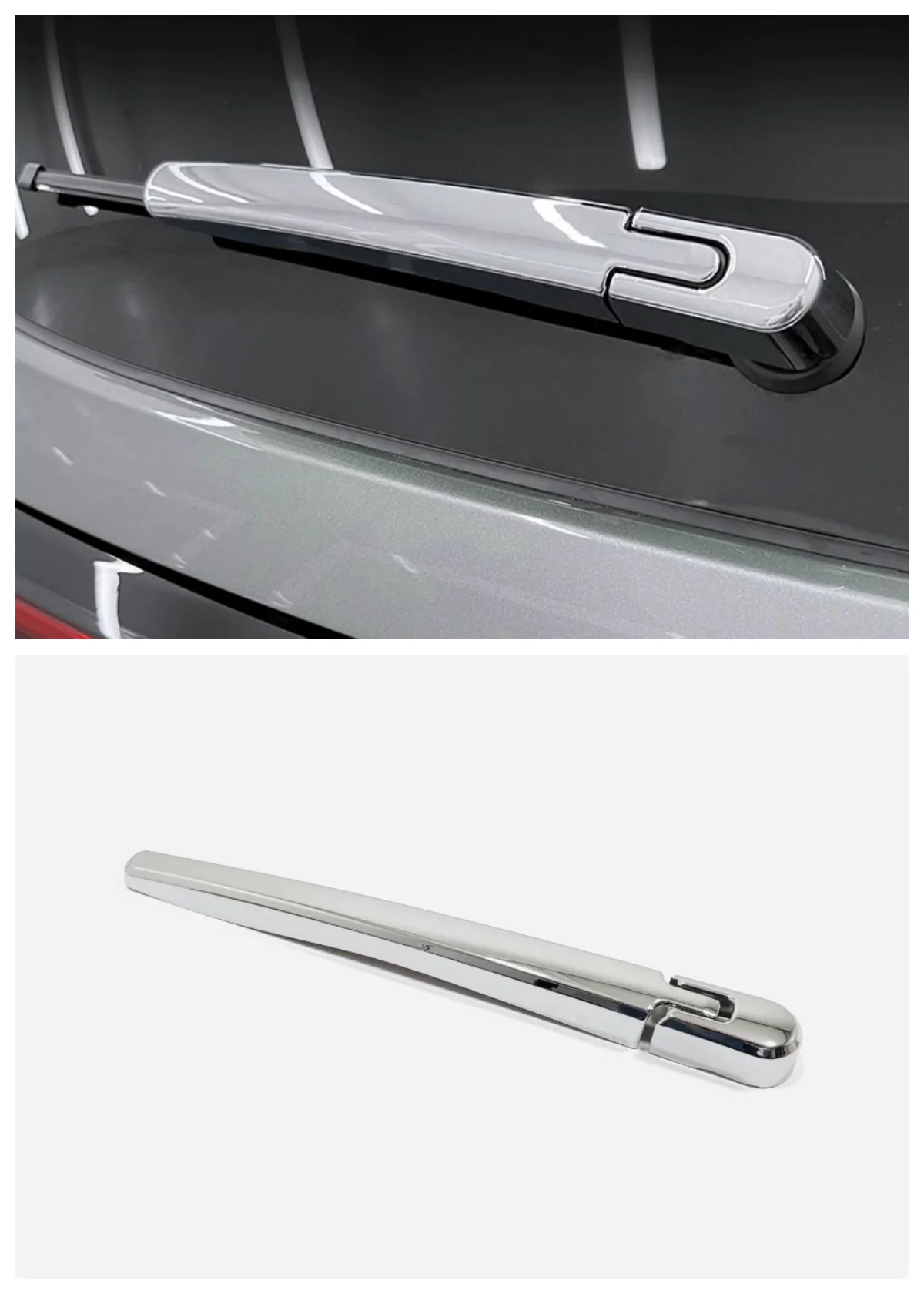 Suitable for SERES AITO M5 2022 rear wiper strip door handle ABS decoration Auto Parts carbon fibre silvery 4 piece set