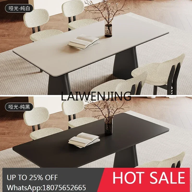 طاولة طعام من الخشب الصلب القديم من ألواح الصخور، شقة صغيرة، منزل حديث وبسيط، طاولة طعام فاخرة #2