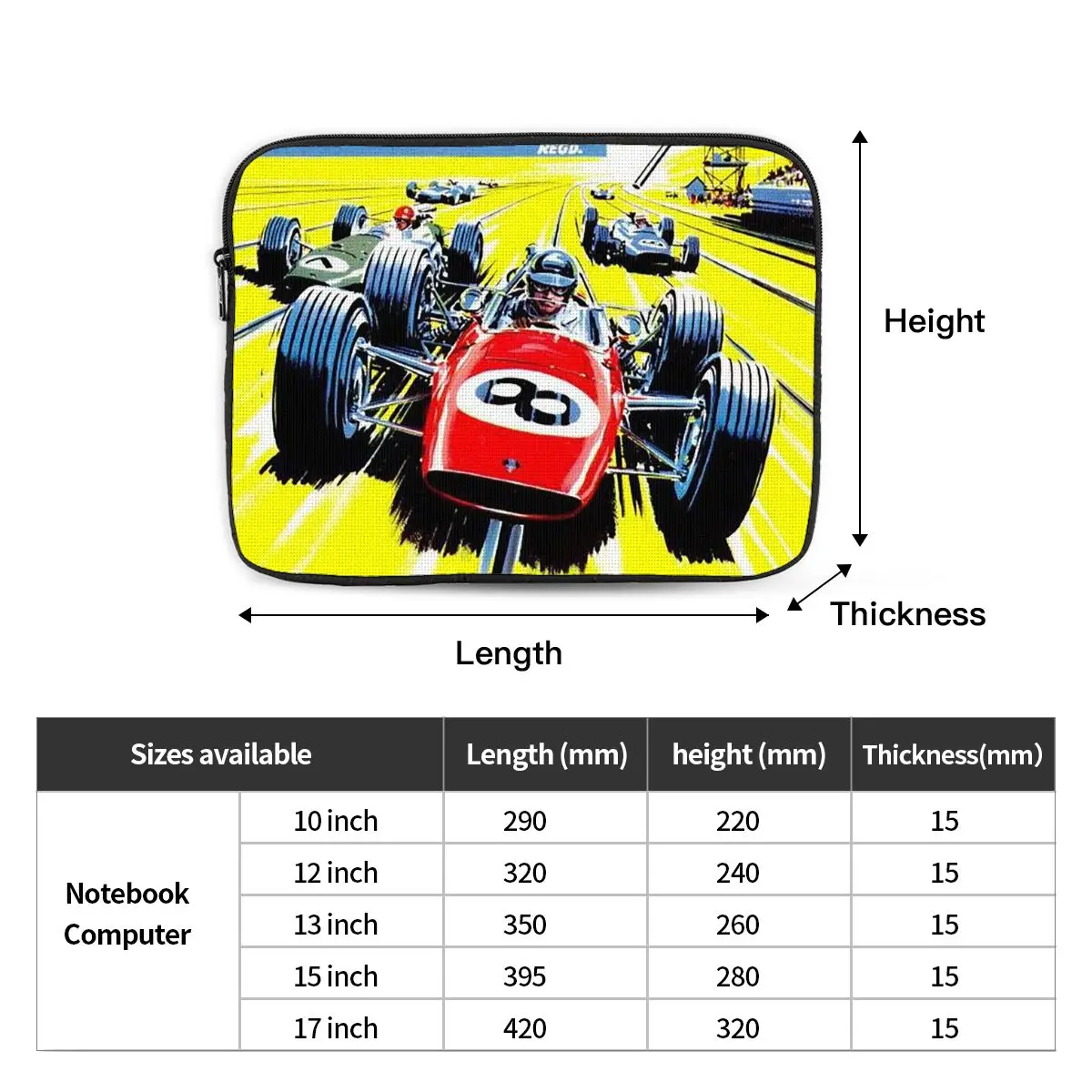 Scalextric Vintage Stuff Notebook Laptop Bag Case Pouch For Macbook Air Pro Tablet Shockproof Case Bag