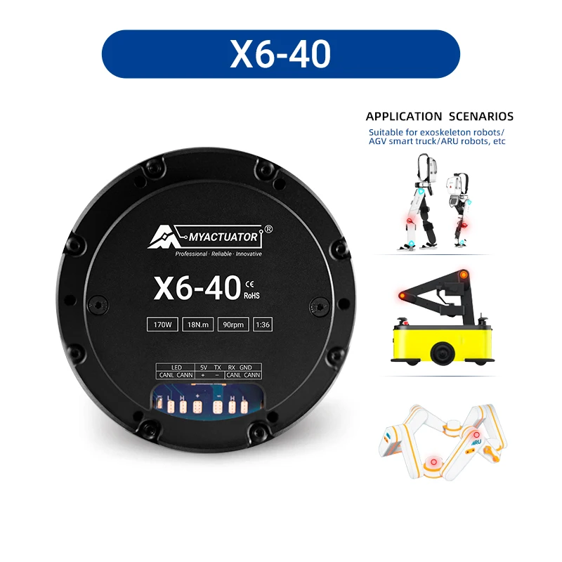 RMD-X6 S2 Gear Ratio 1:36 Delicate Planetary Reducer Pancake Motor Magnetic Brushless Outrunner Actuator BLDC Gear Motor