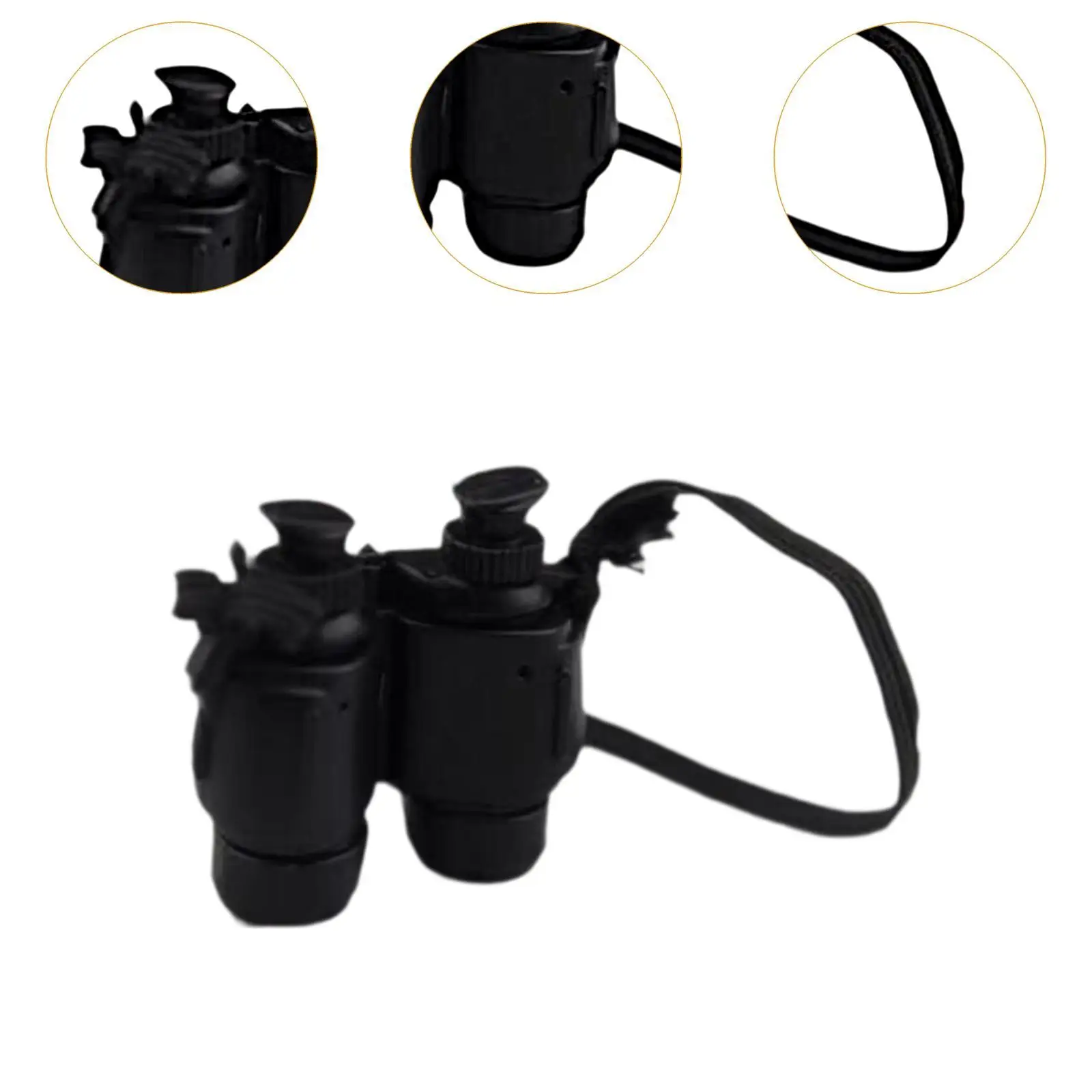 Fernglas im Maßstab 1:6, handgefertigte Accessoires, Dekor für 12-Zoll-Actionfiguren-Puppe