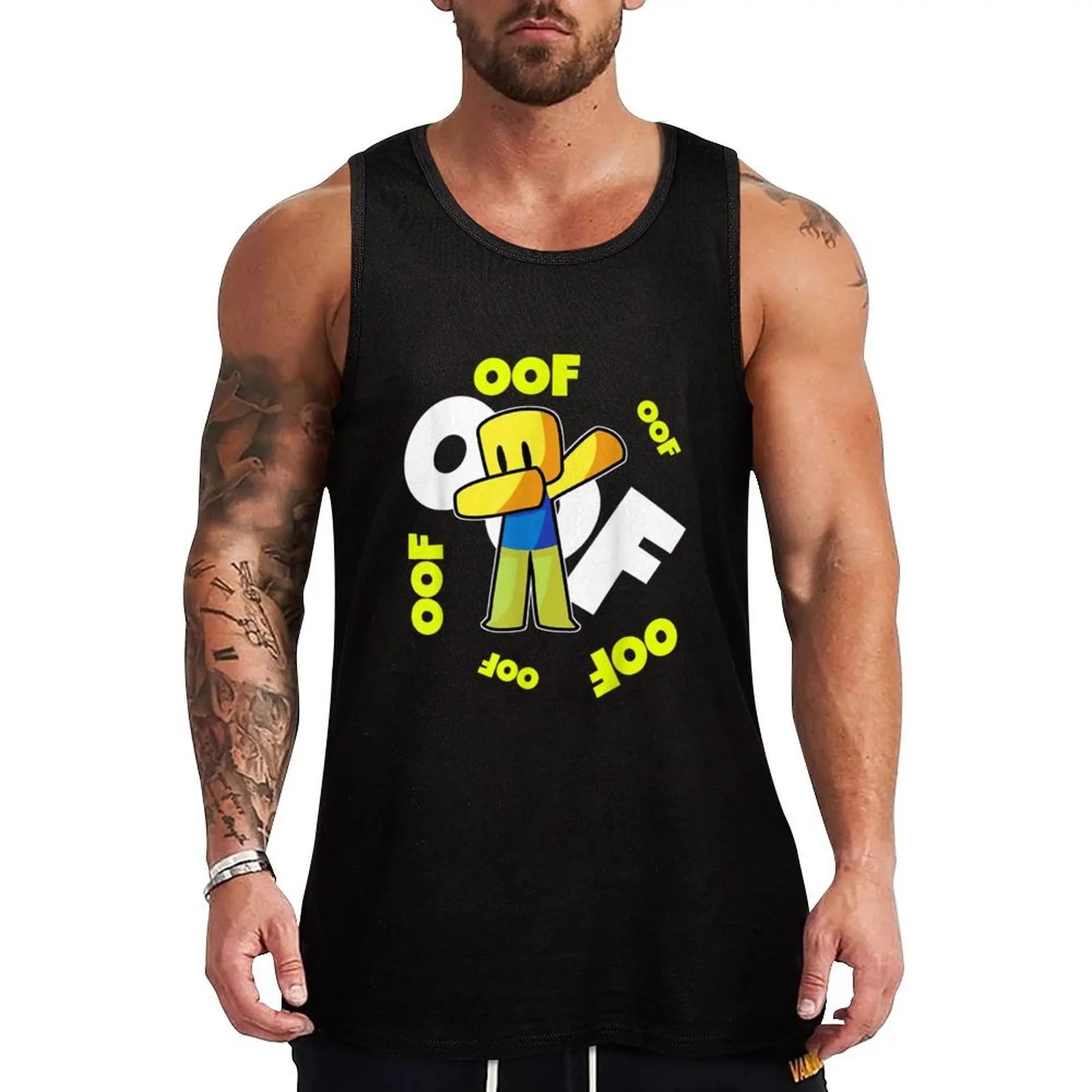 

OOF Meme Dabbing Dab Gift Noob Gamer Boy Tank Top Performance Athletic Tank Top Workout Running Shirt