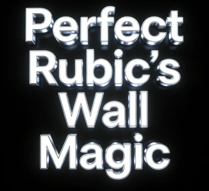 

Волшебный трюк на стене Perfect Rubic — классическая головоломка с иллюзией, сценический ментализм, трюк, профессиональный фокусник