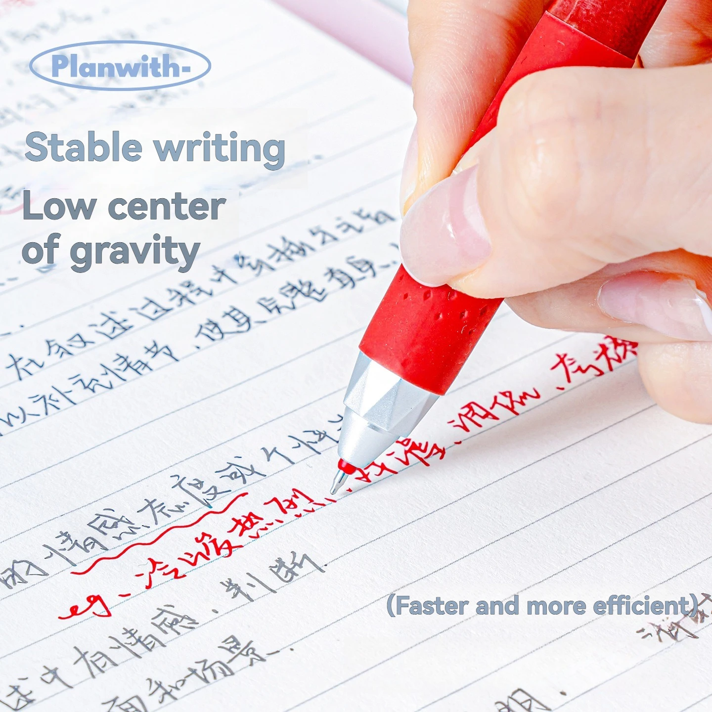 3PC gel pen Multi Functional Question Brush Large Capacity Low Center of Gravity Silent And Smooth Neutral Pen Signature Pen