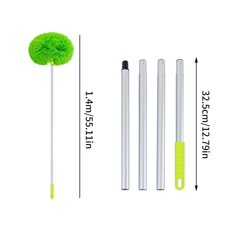 Ceiling Duster Removable Ceiling Fan Blade Cleaner Extension Pole Multifunctional For Cleaning Wall Door Window